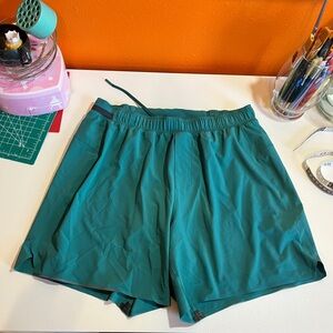 Lululemon Athletica Teal Athletic Shorts Size Large